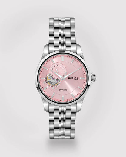 Britime Crimson pink Dial Multifunction Automatic Men's Watch - 166-M11001
