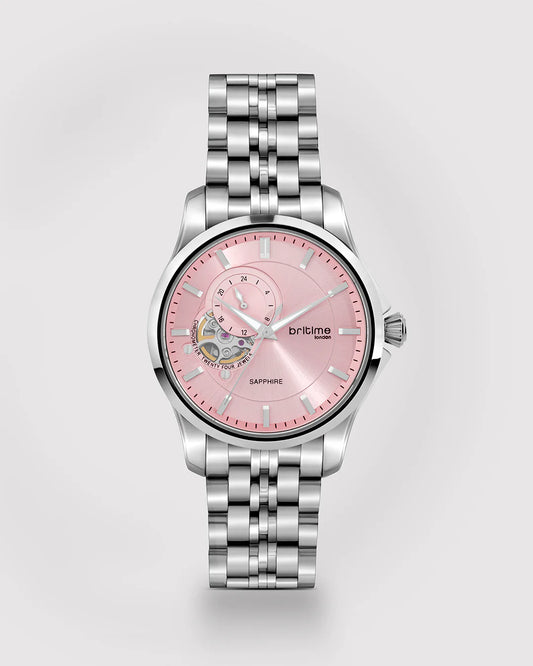 Britime Crimson pink Dial Multifunction Automatic Men's Watch - 166-M11001