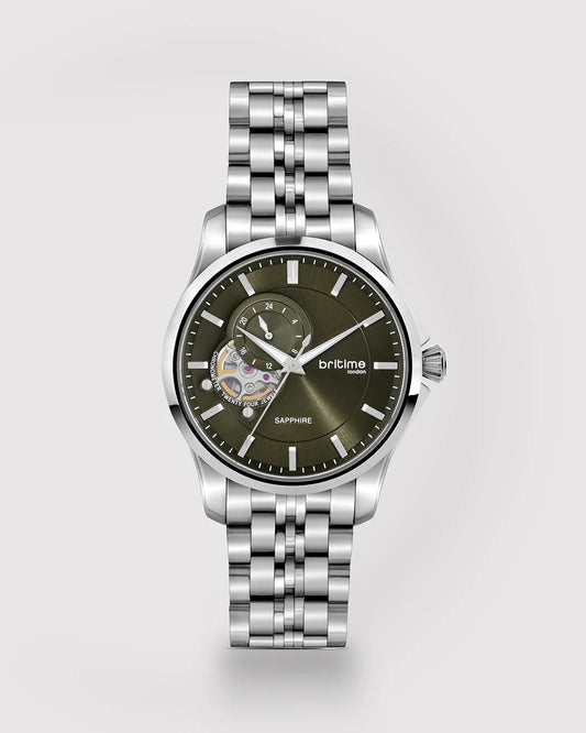 Britime Crimson Automatic Green Dial Multifunction Automatic Men's Watch -166-M11801