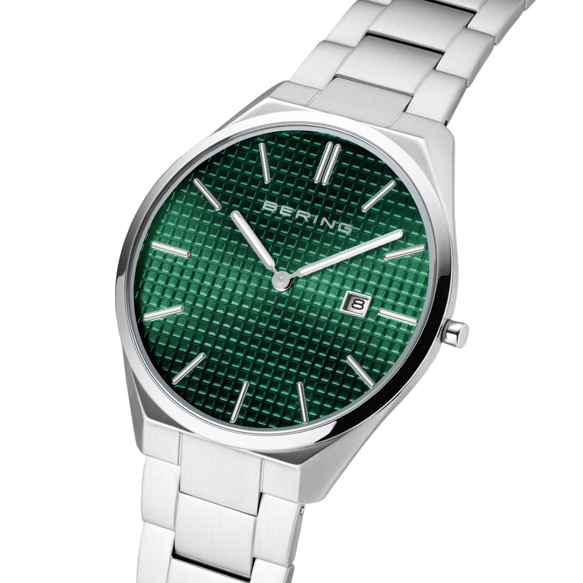 Bering Ultra Slim Green Dial Analog Men's Watch – 17240-708