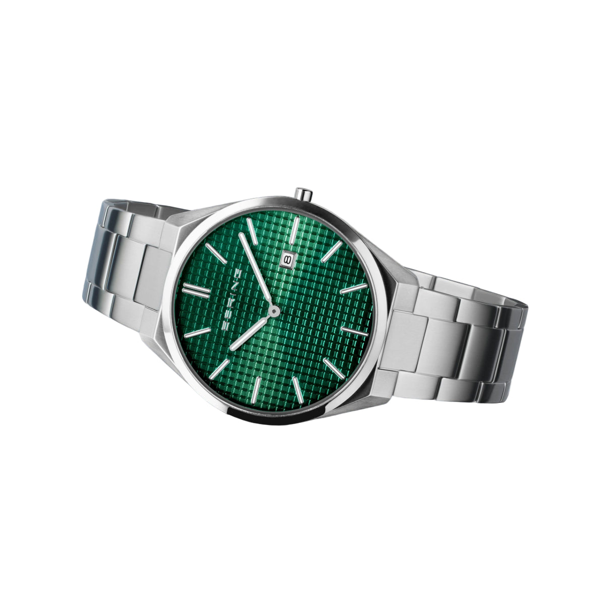 Bering Ultra Slim Green Dial Analog Men's Watch – 17240-708