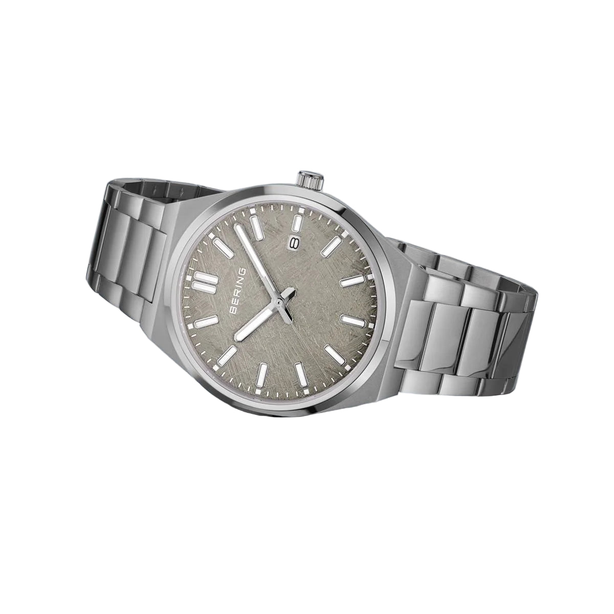Bering Classic Grey Dial Analog stainless steel Men's Watch 17639-777
