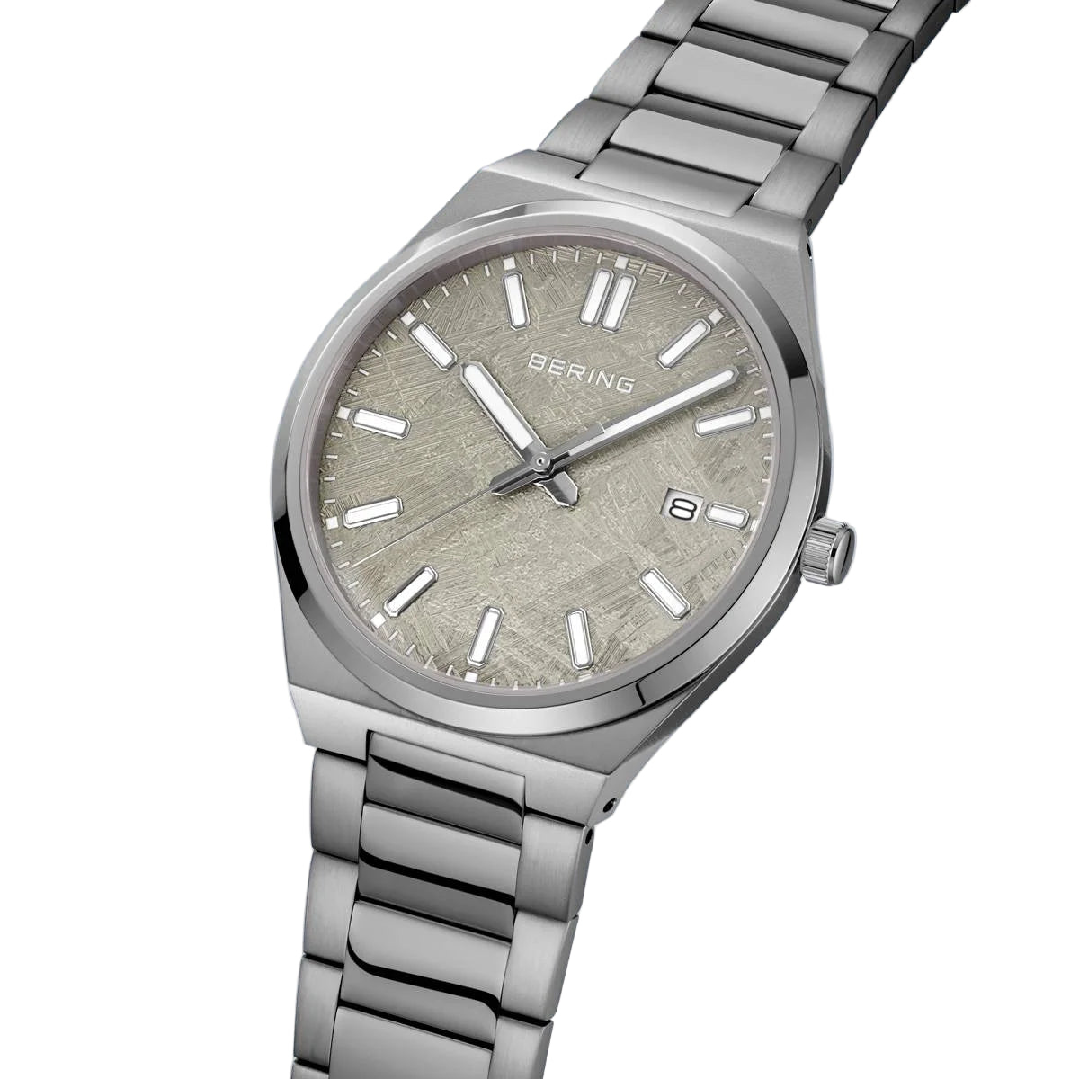 Bering Classic Grey Dial Analog stainless steel Men's Watch 17639-777