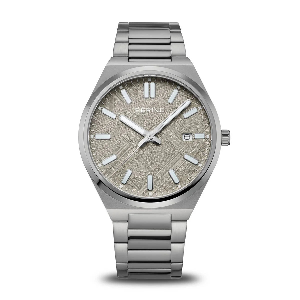 Bering Classic Grey Dial Analog stainless steel Men's Watch 17639-777