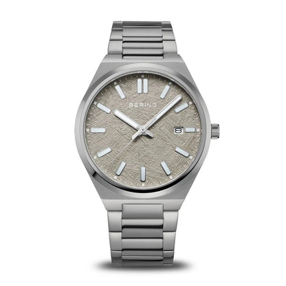 Bering Classic Grey Dial Analog stainless steel Men's Watch 17639-777