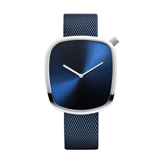 Bering Classic Pebble Blue Dial Analog Men's Watch 18040-307
