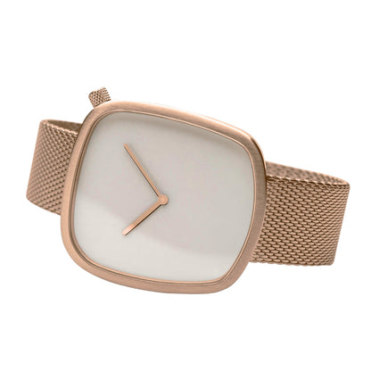 Bering Classic Pebble White Dial Analog Men's Watch 18040-364