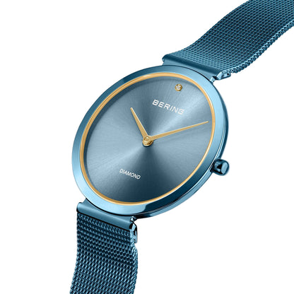 Bering Classic Blue Dial Analog Watch For Women 18132-Charity 1