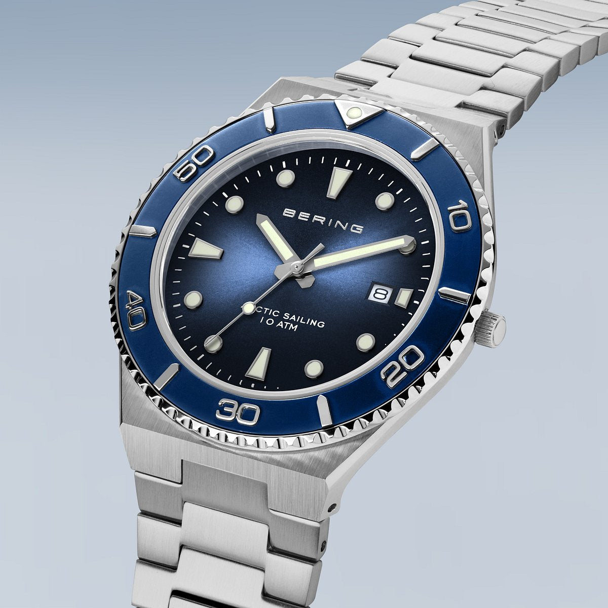 Bering Classic Arctic Sailing Blue Dial Analog Men Watch 18940-707