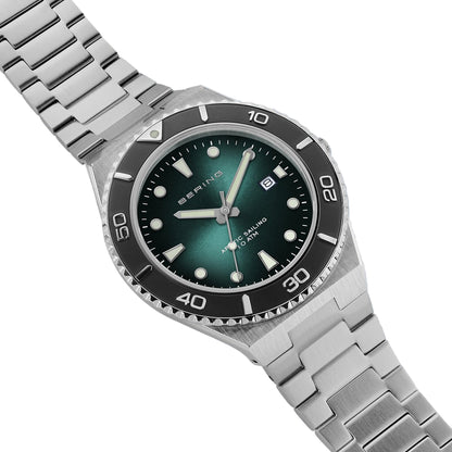 Bering Classic Arctic Sailing Green Dial Analog Men Watch 18940-708