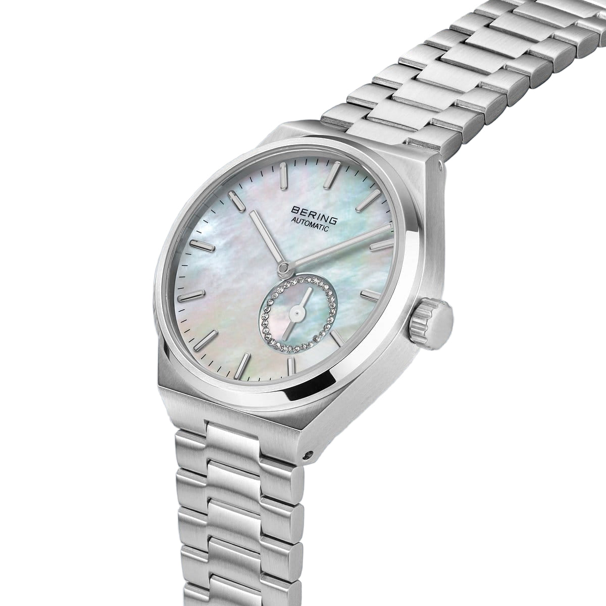Bering White Dial Automatic Analog Watch For Women 19435-704