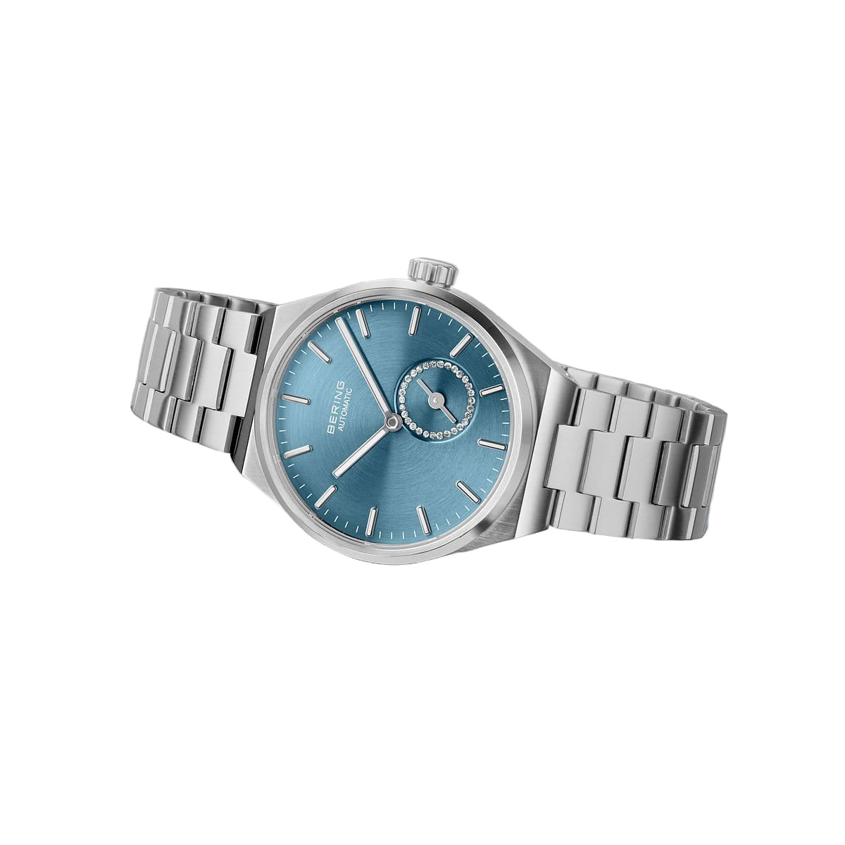 Bering Blue Dial Automatic Analog Watch For Women 19435-Charity