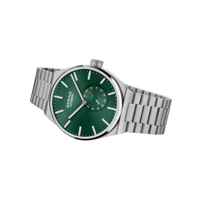Bering Green Dial Automatic Analog Stainless Steel Men Watch 19441-708