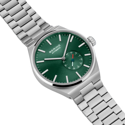 Bering Green Dial Automatic Analog Stainless Steel Men Watch 19441-708
