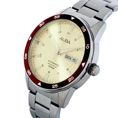 ALBA Mechanical Cream Dial Automatic Men's Watch - AL4597X1