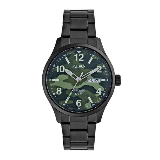 ALBA Khaki Green Dial Automatic Men's Watch - AL4313X1