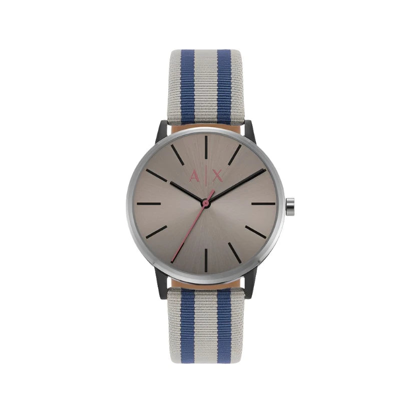 AX2757 | ARMANI EXCHANGE Male Grey Analog Fabric Watch – Sai Creations ...