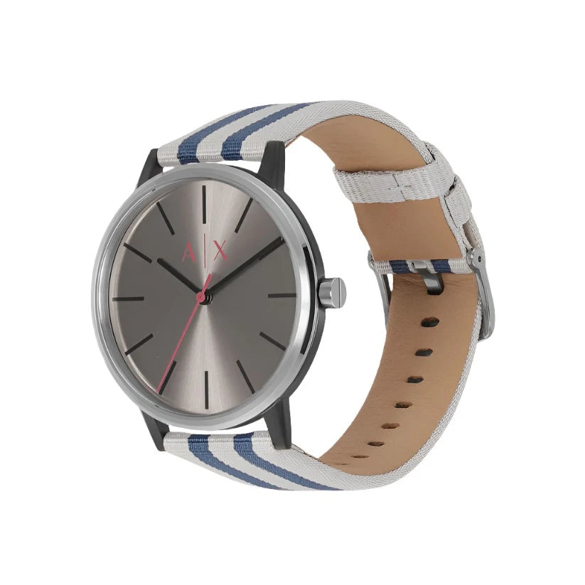 AX2757 | ARMANI EXCHANGE Male Grey Analog Fabric Watch – Sai Creations ...