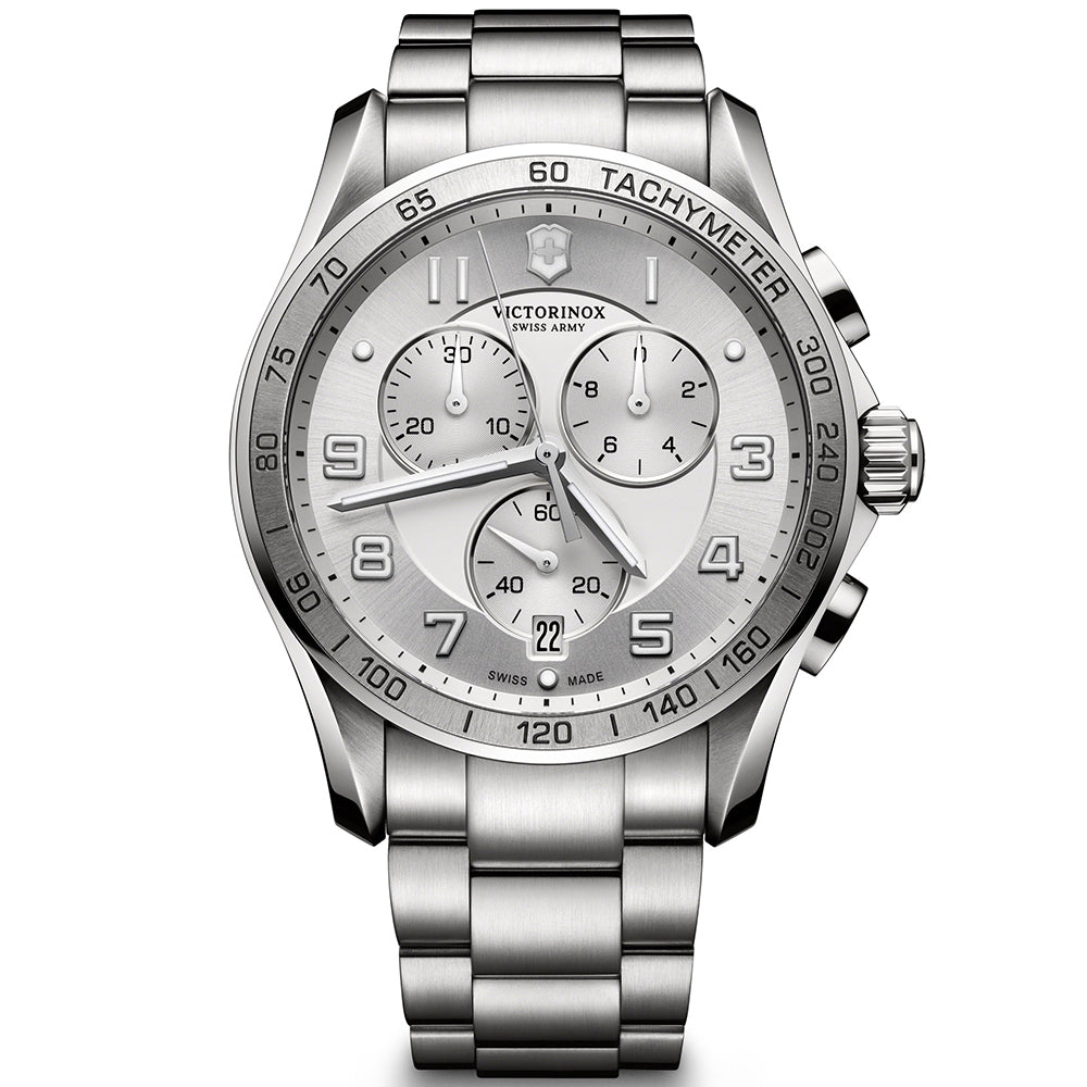 Victorinox Classic Round Silver Dial Analog Men Watch 241654