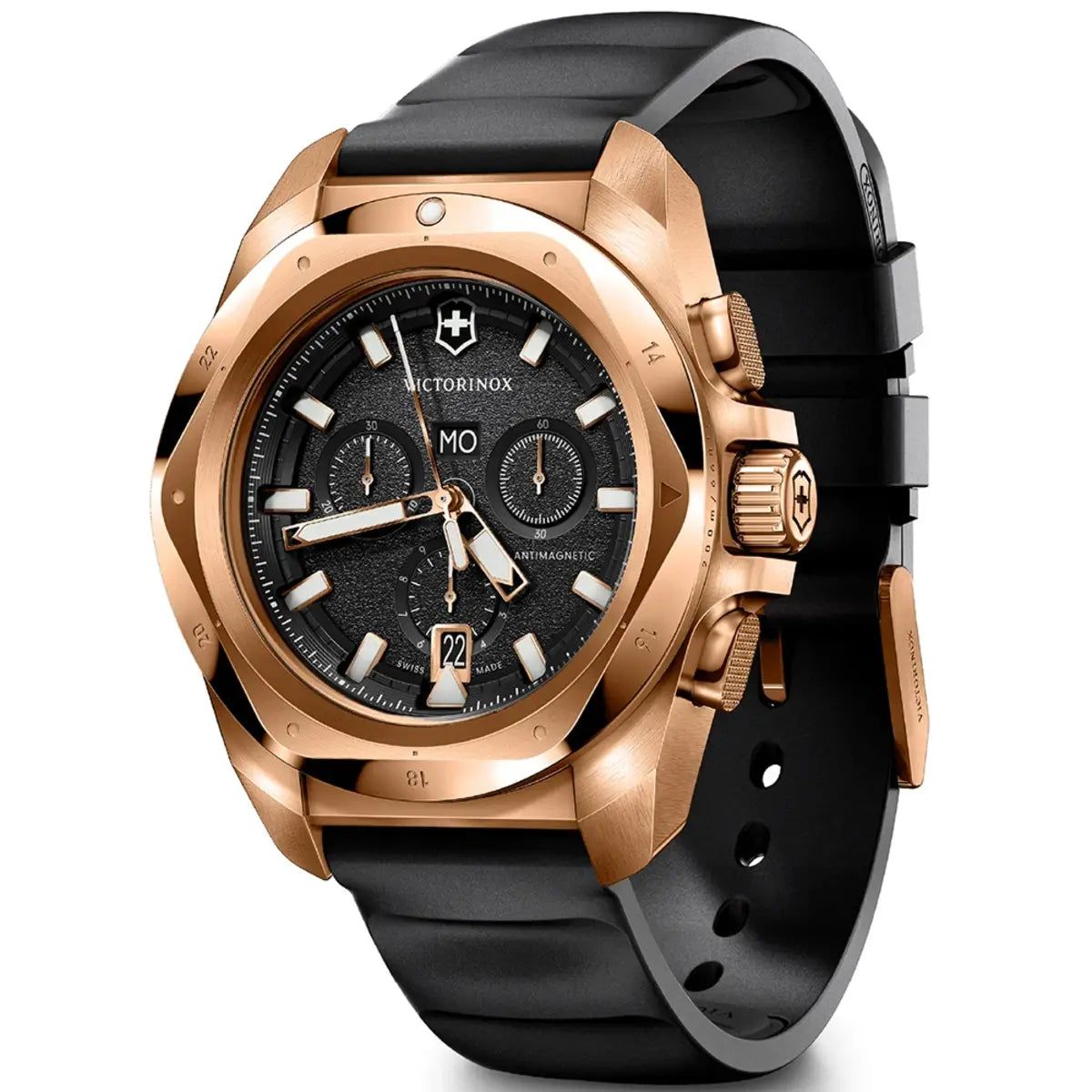 Victorinox I.N.O.X. Black Dial Analog Chronograph Men's Watch 249177