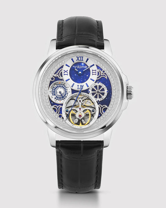 Britime Aquatica Blue Dial Multifunction Automatic  Men's Watch - 274-L10506