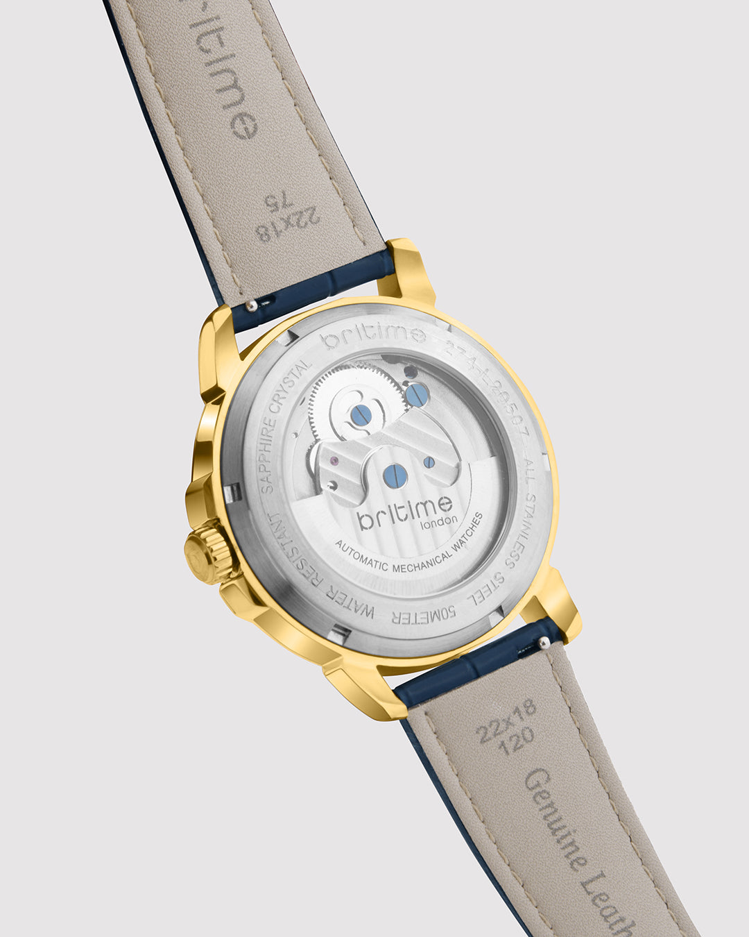 Britime Aquatica Gold Dial With Roman Numerals Men's Watch - 274-L20507