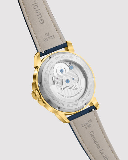 Britime Aquatica Gold Dial With Roman Numerals Men's Watch - 274-L20507