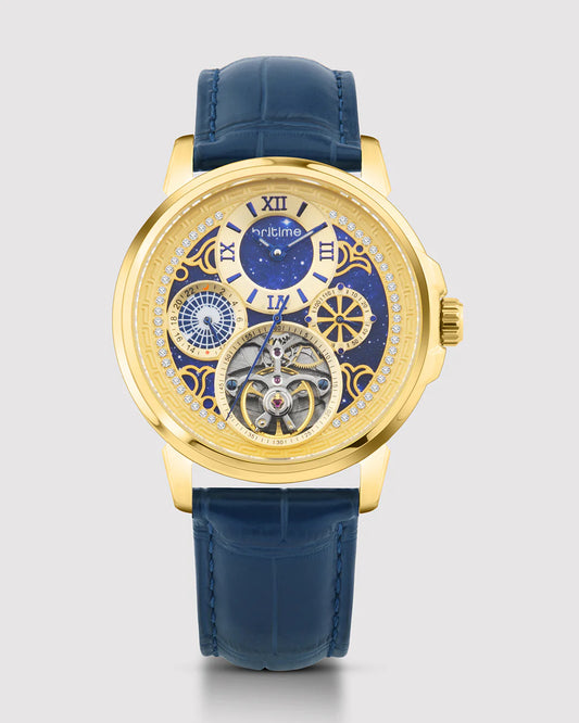 Britime Aquatica Gold Dial With Roman Numerals Men's Watch - 274-L20507