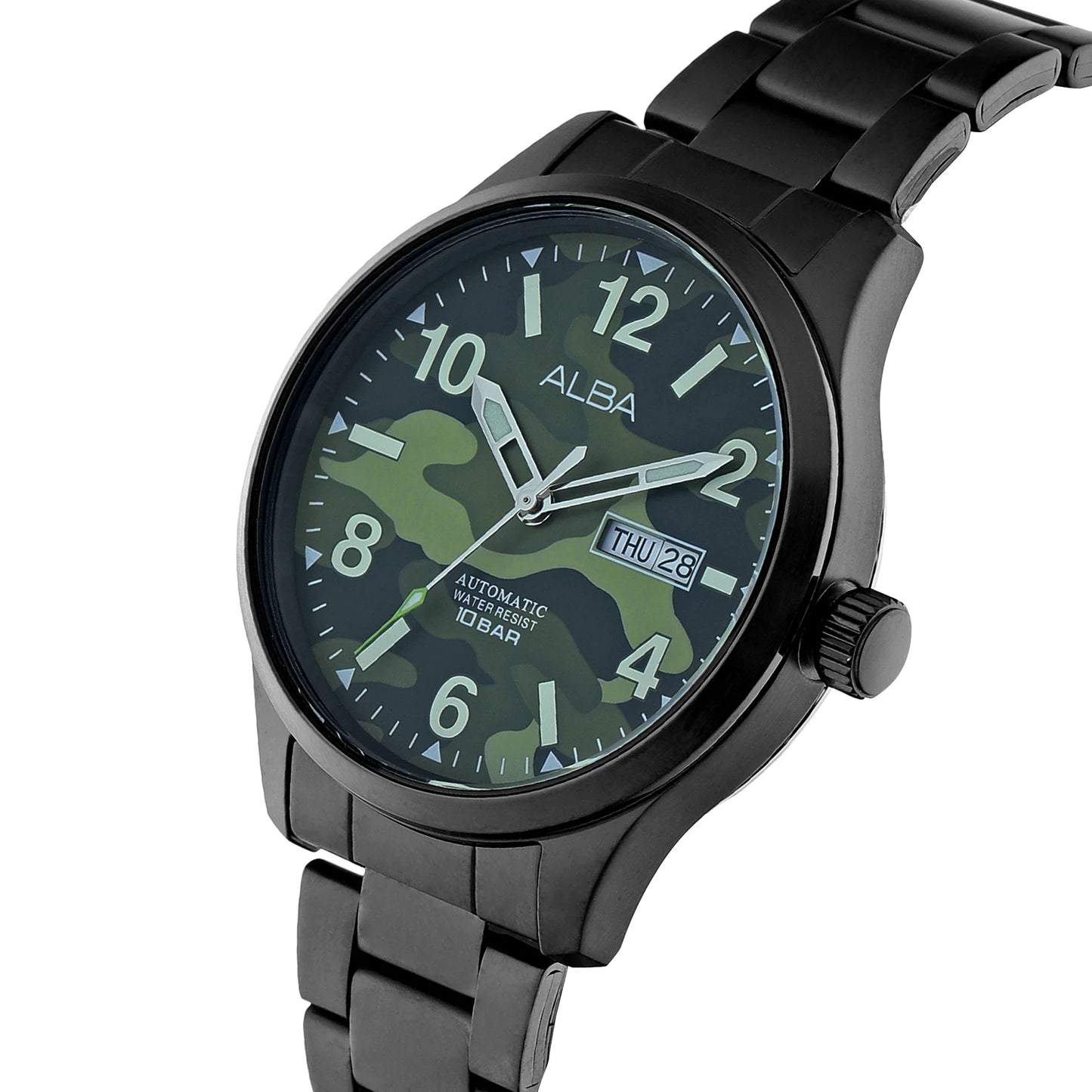 ALBA Khaki Green Dial Automatic Men's Watch - AL4313X1