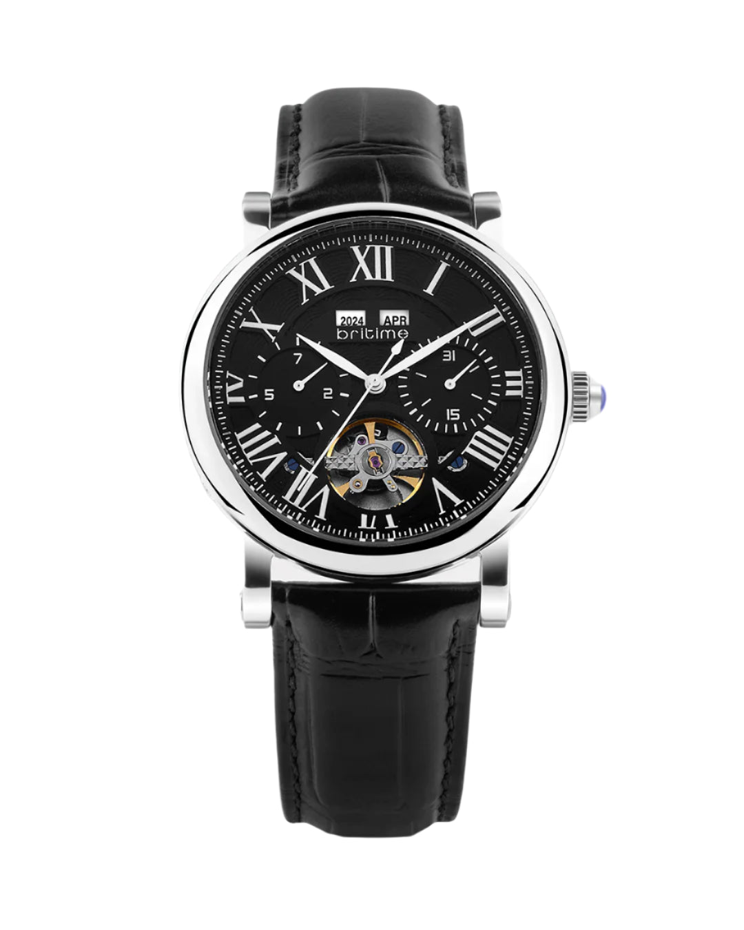 Britime Motion Black Dial With Roman Numerals Automatic Men's Watch - 323-L10406