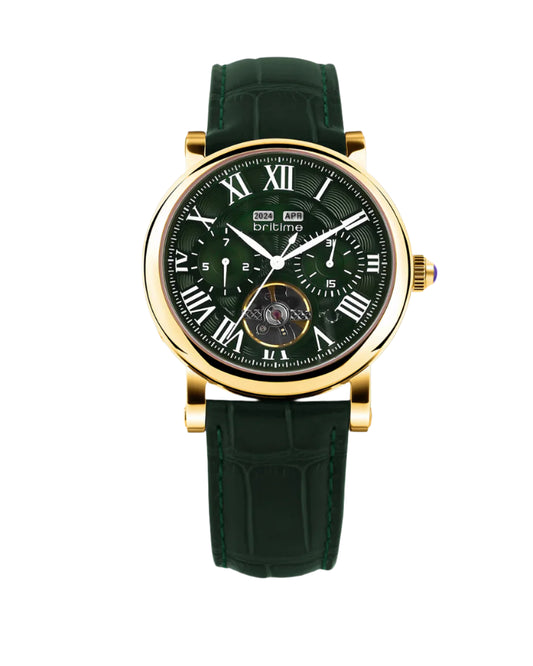 Britime Motion Green Dial With Roman Numerals Men's Watch - 323-L21412