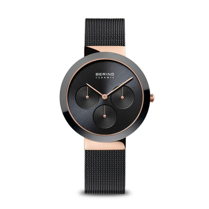 Bering Ceramic Black Dial Analog Watch For Women 35036-262