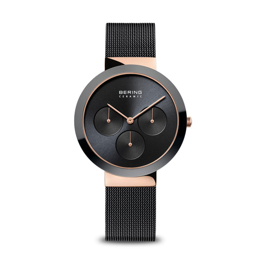 Bering Ceramic Black Dial Analog Watch For Women 35036-262