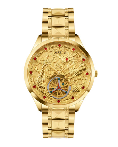 Britime Python Gold Dial Multifunction Automatic Men's Watch - 359-M20802 - Buy Now at Sai Creations Watches