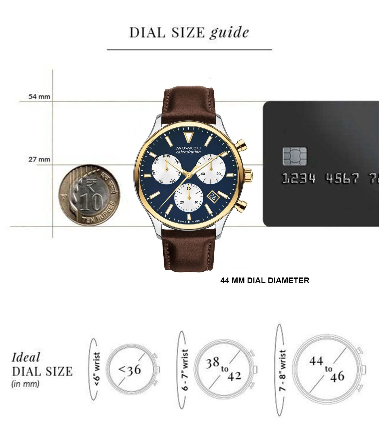 3650162 | MOVADO Heritage Chronograph Watch for Men