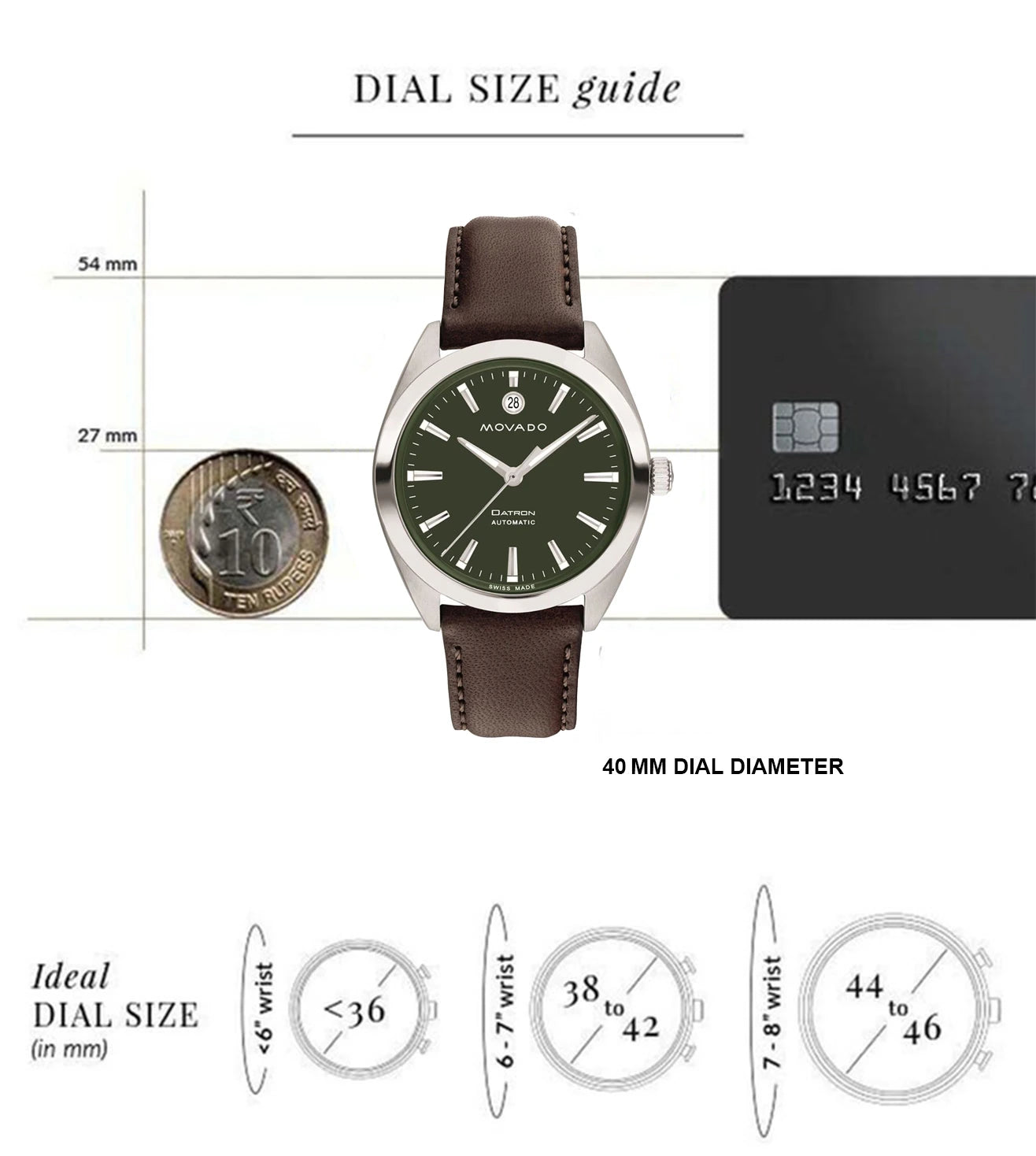 3650174 | MOVADO Heritage Swiss Automatic Watch for Men