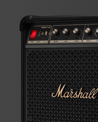 Marshall BROMLEY 450 Party speaker with 40+ hours of portable playtime Black and Brass