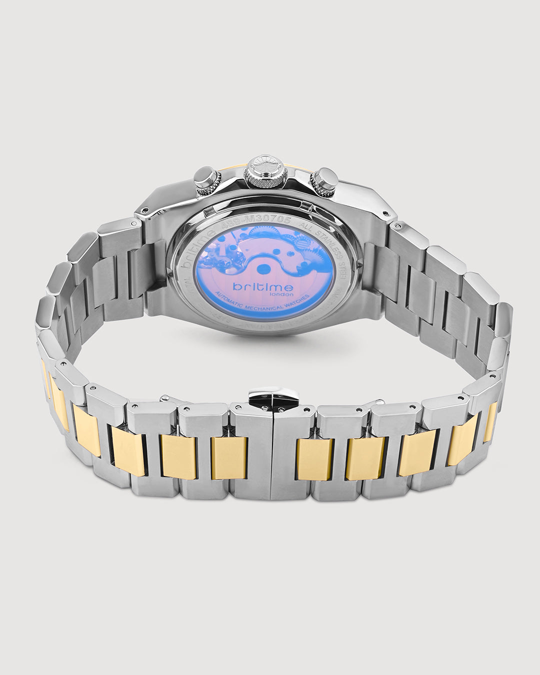 Britime Britime Taurus Gold Dial Multifunction Automatic Men's Watch - 489-M20 ...
