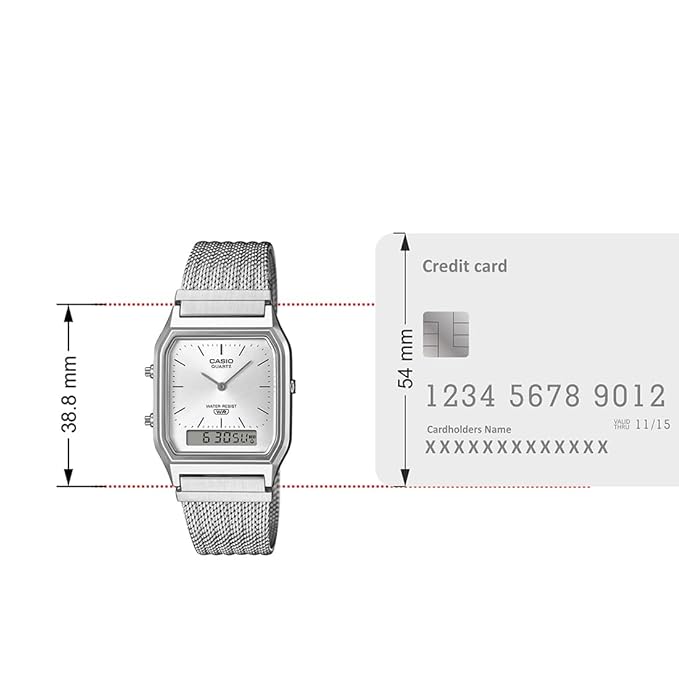 Casio VINTAGE AQ-230EM-7ADF Digital Analog Watch - D418