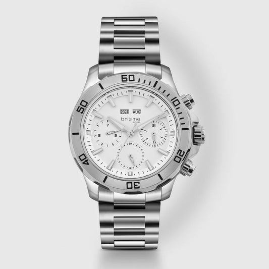 Britime Equinox Men Automatic Silver Dial Multi-Function Stainless steel Watch 562-M10301
