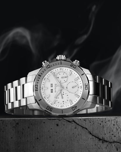 Britime Equinox Men Automatic Silver Dial Multi-Function Stainless steel Watch 562-M10301