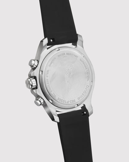 Britime Equinox Men Automatic Black Dial Multi-Function Leather Watch 562-P10406
