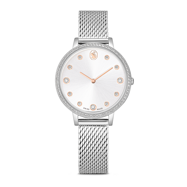 Swarovski Clarica Silver Round Dial Analog Watch For Women 5740971