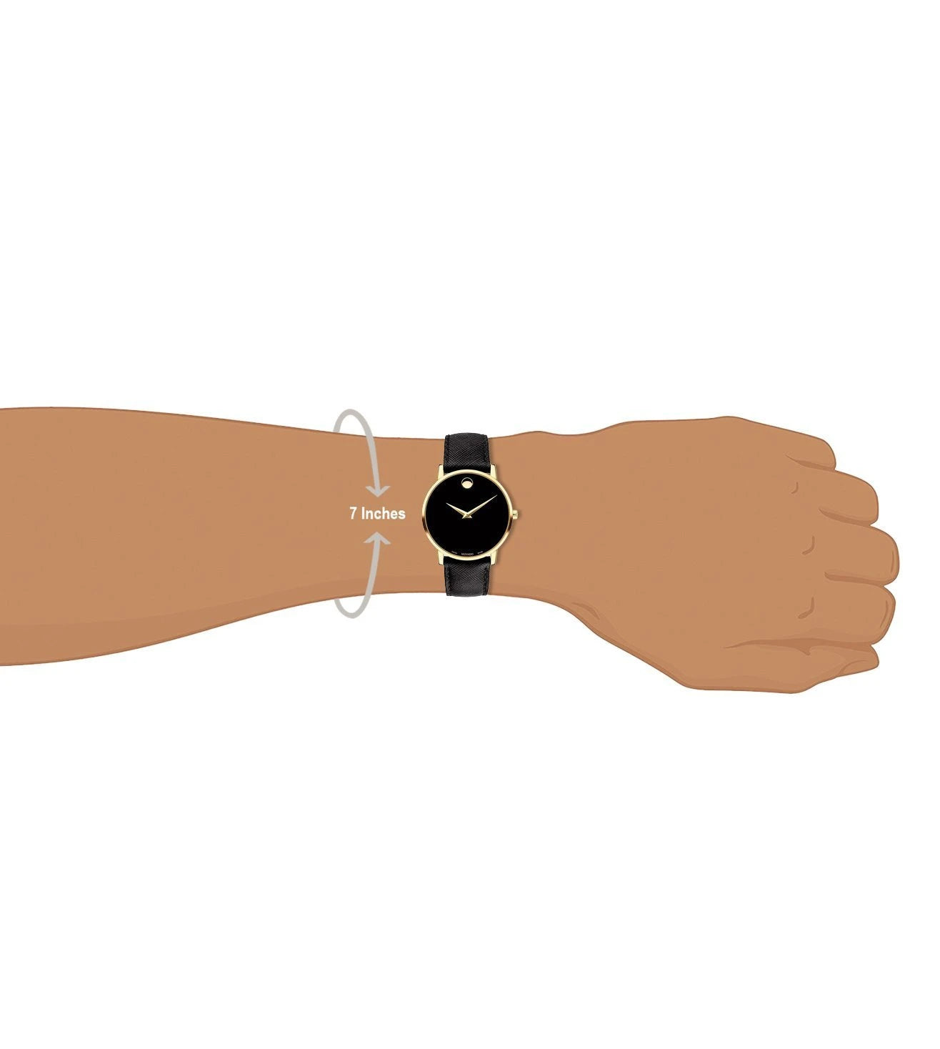 607195 | MOVADO Museum Classic Black Dial Watch for Men