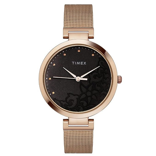 Timex Fashion Women's Grey Dial Round Case  Watch -TW000X222