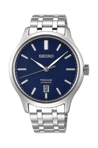 SRPD41J1 SEIKO | Presage Round Blue Dial Watch (MEN) - Buy Now at Sai Creations Watches