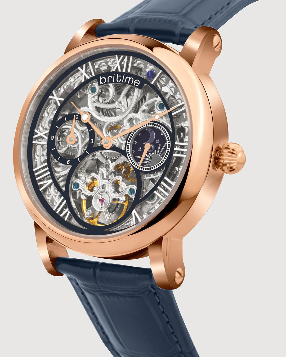 Britime Britime Stellor Open Heart Dial With Roman Numerals Men's Watch - 786 ...