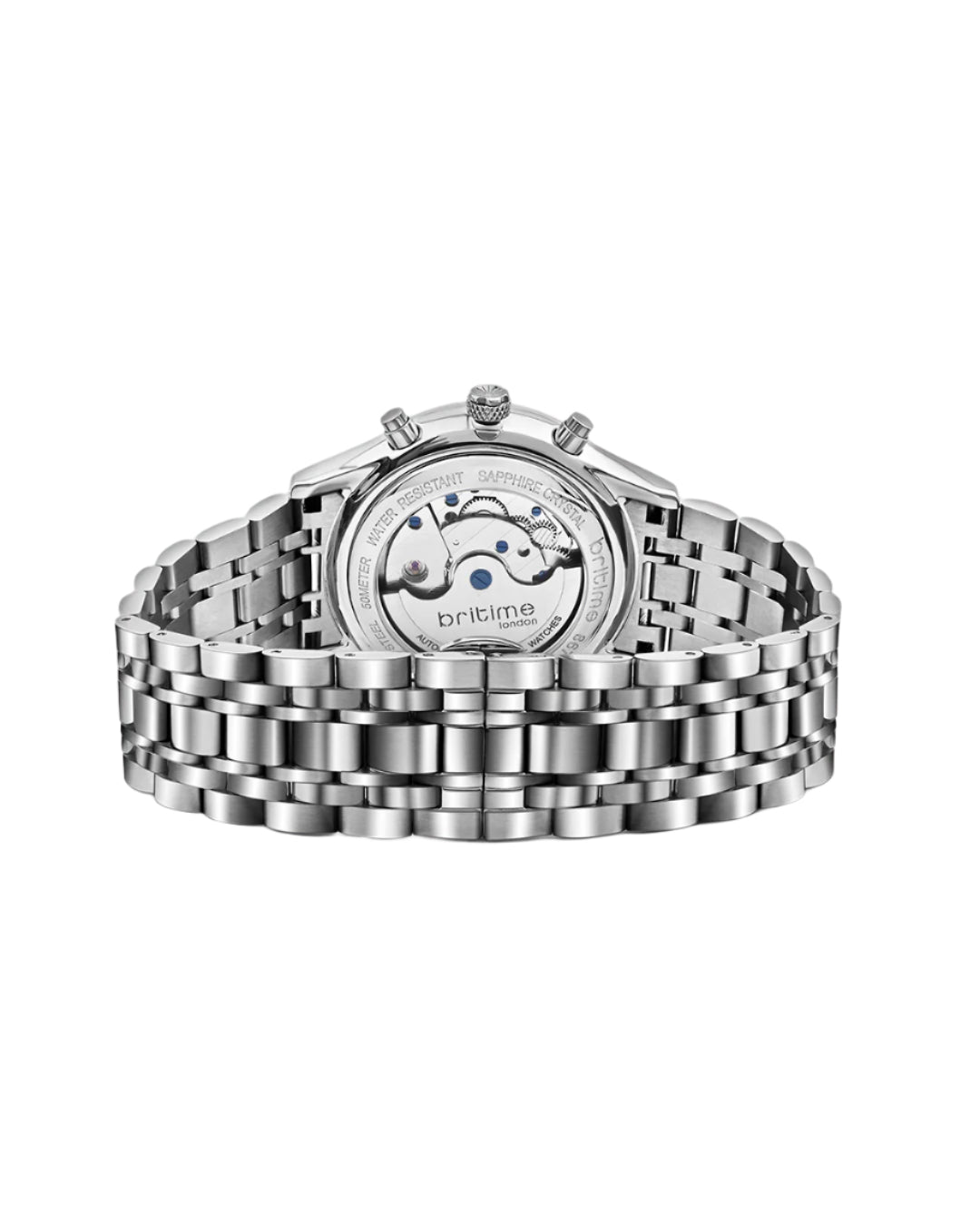 Britime Celestial Silver Dial Multifunction Stainless steel Automatic  Men's Watch - 867-M10301