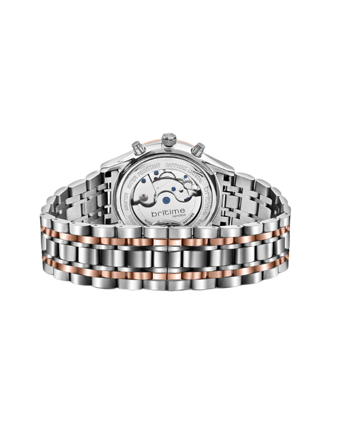 Britime Celestial Silver Dial Multifunction Stainless steel Automatic Men's Watch - 867-M30305