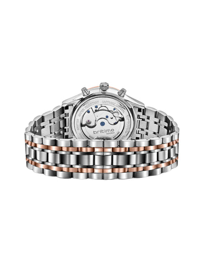 Britime Celestial Silver Dial Multifunction Stainless steel Automatic Men's Watch - 867-M30305